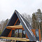 Пластиковые окна REHAU с ламинацией в современный каркасный дом